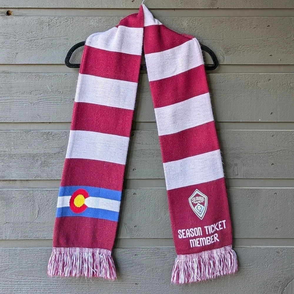 Ruffneck Colorado Rapids Soccer Season Ticket Holder Striped Scarf